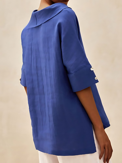 Margot - V-Neck Casual Linen Shirt