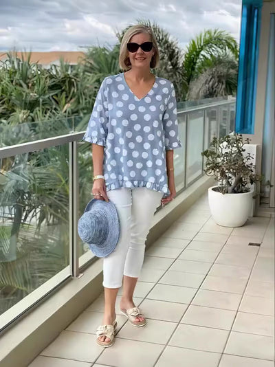 Eva | Retro Print Top