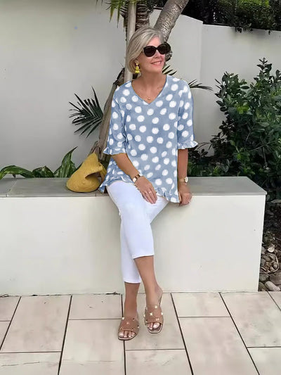 Eva | Retro Print Top