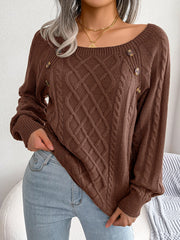 Layna | Long Sleeve Knitted Pullover 45% OFF