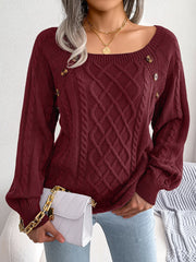 Layna | Long Sleeve Knitted Pullover 45% OFF