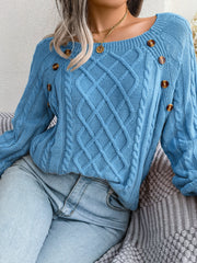 Layna | Long Sleeve Knitted Pullover 45% OFF