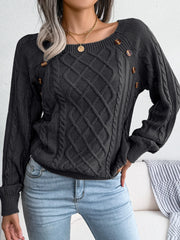 Layna | Long Sleeve Knitted Pullover 45% OFF