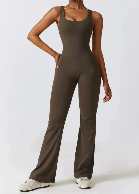 Imprint Hollow Back Jumpsuit | OVER 40% DISCOUNT