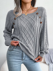 Layna | Long Sleeve Knitted Pullover 45% OFF