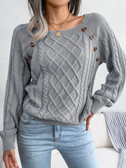 Layna | Long Sleeve Knitted Pullover 45% OFF