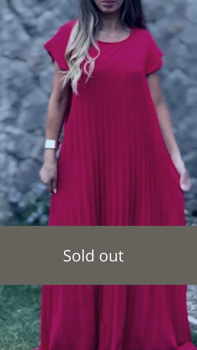 Eva | Pleated Dress | 50% OFF