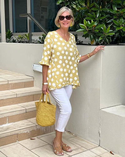 Eva | Retro Print Top