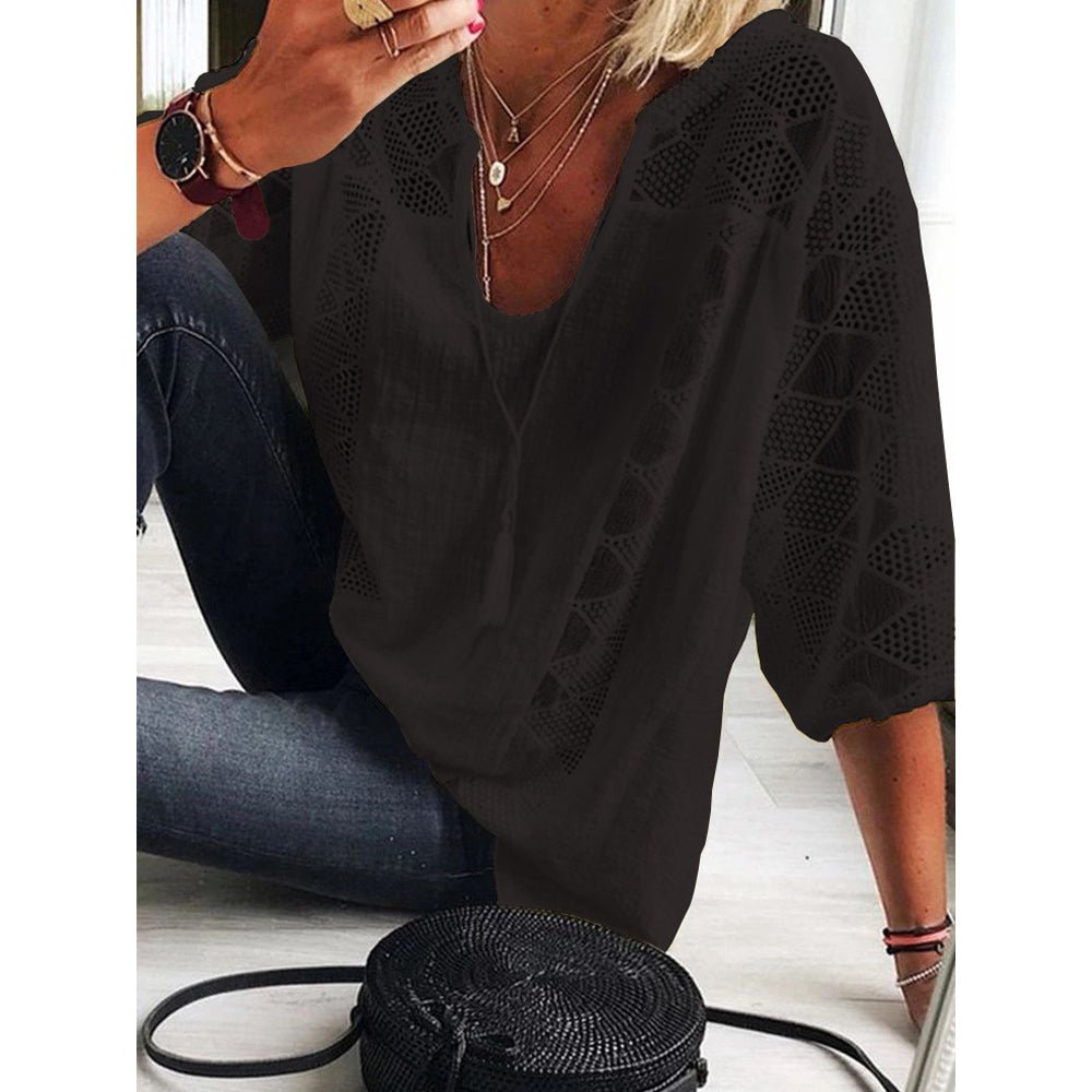 Destiny™ | Boho Crochet-Detail Blouse