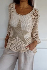 Adeline | Chic Crochet Knit Top