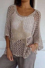 Adeline | Chic Crochet Knit Top